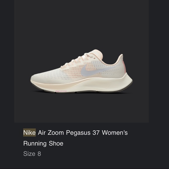 Nike Air Zoom Pegasus 37 Women's Running Shoe size 8 - Picture 1 of 4